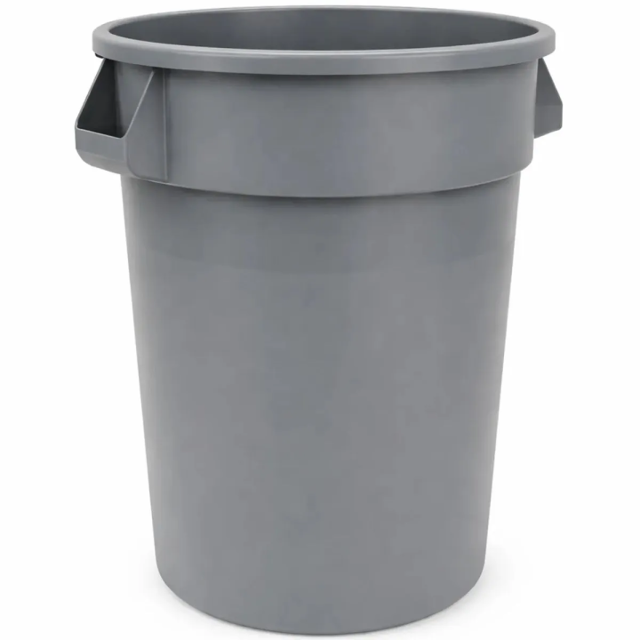 44 GALLON TRASH CAN - GRAY