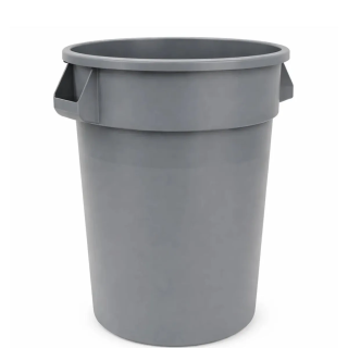 32 GALLON TRASH CAN - GRAY