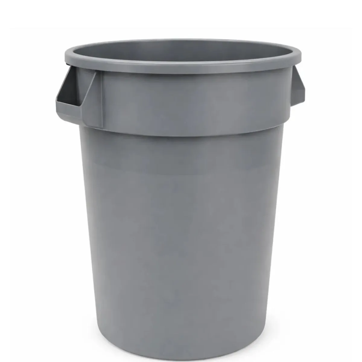 32 GALLON TRASH CAN - GRAY
