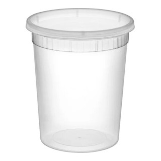PLASTIC DELI SOUP CONT 32 OZ. COMBO (240)