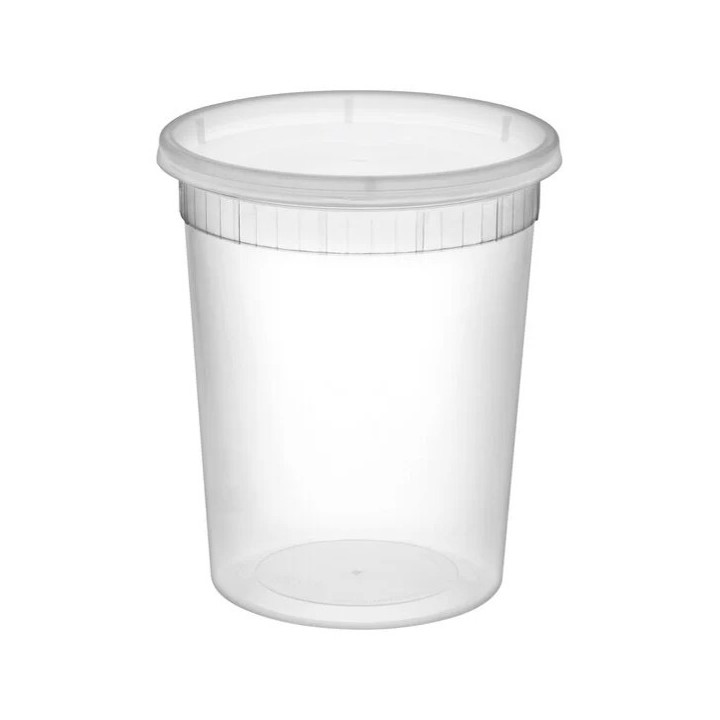 PLASTIC DELI SOUP CONT 32 OZ. COMBO (240)