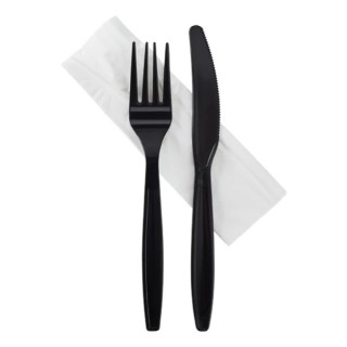 CUTLERY KIT 3/1 BLACK HEAVY (FK-K-NAP)(500)